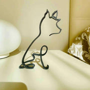 Metal Statue Abstract Dog Sculpture Animal Collection Decoration Gifts Modern Home Office Accessories