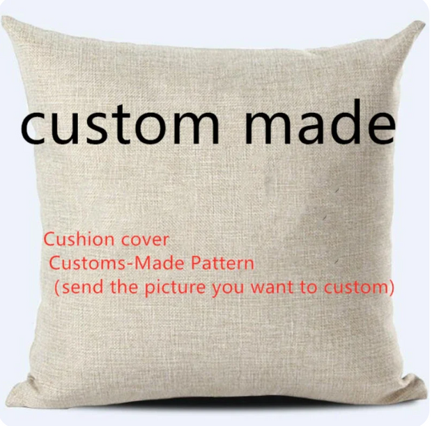 Personalized Print Cushion Cover Decorative for Couch Soft Throw Pillow Case Protector